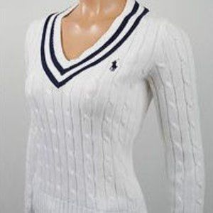 Ralph Lauren Cable Cricket Sweater Size XL